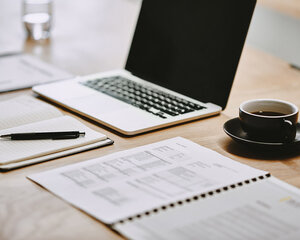 organized writers desk