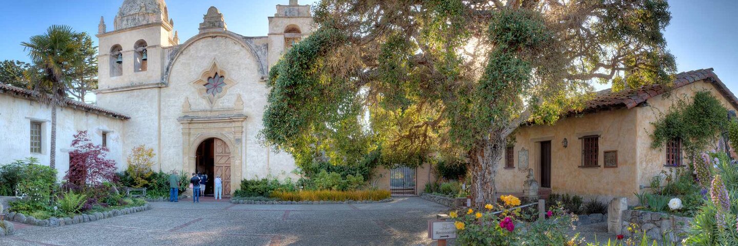 Carmel Mission Panorama in Carmel, CA