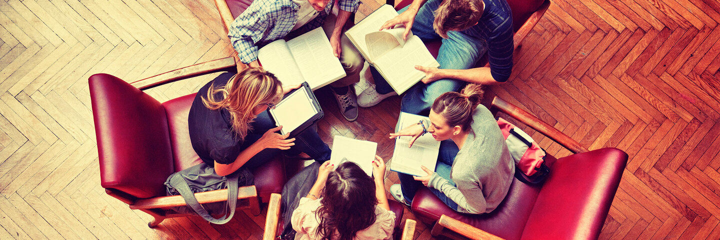 Group of writers workshopping