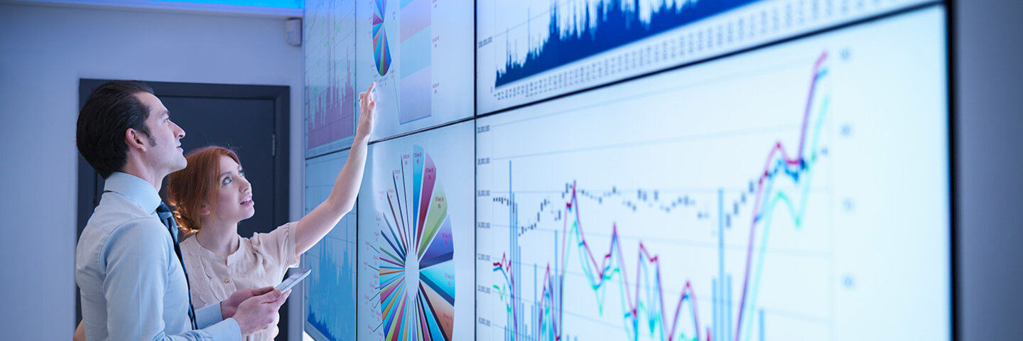 woman touching screen