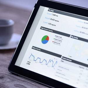table screen showing google analytics data